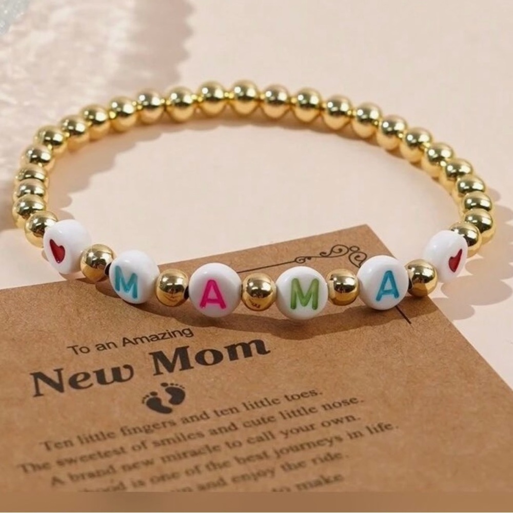 New mom gift, stretch bracelet - Picture 3 of 6